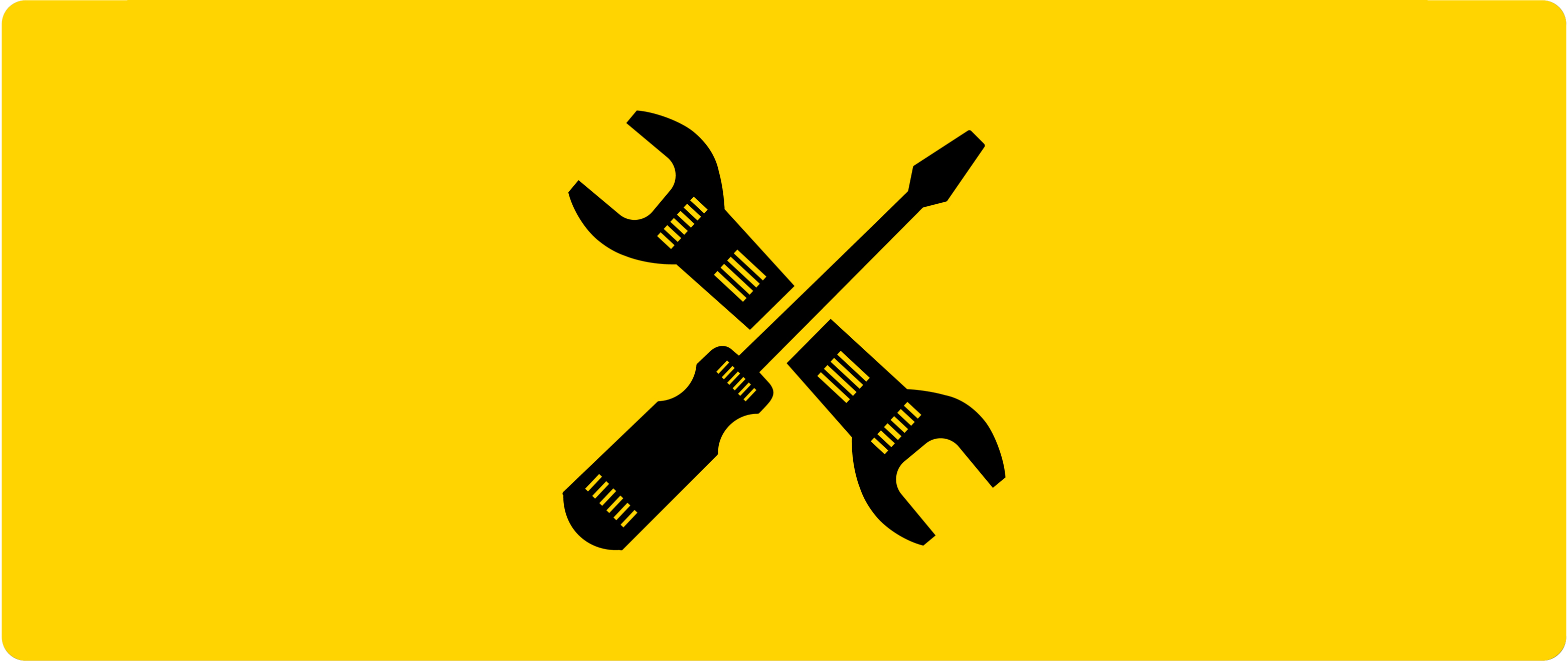 Yellow background with black line drawing of an evacuation chair and tools